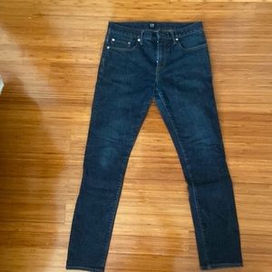 Mens Gap dark wash skinny jeans